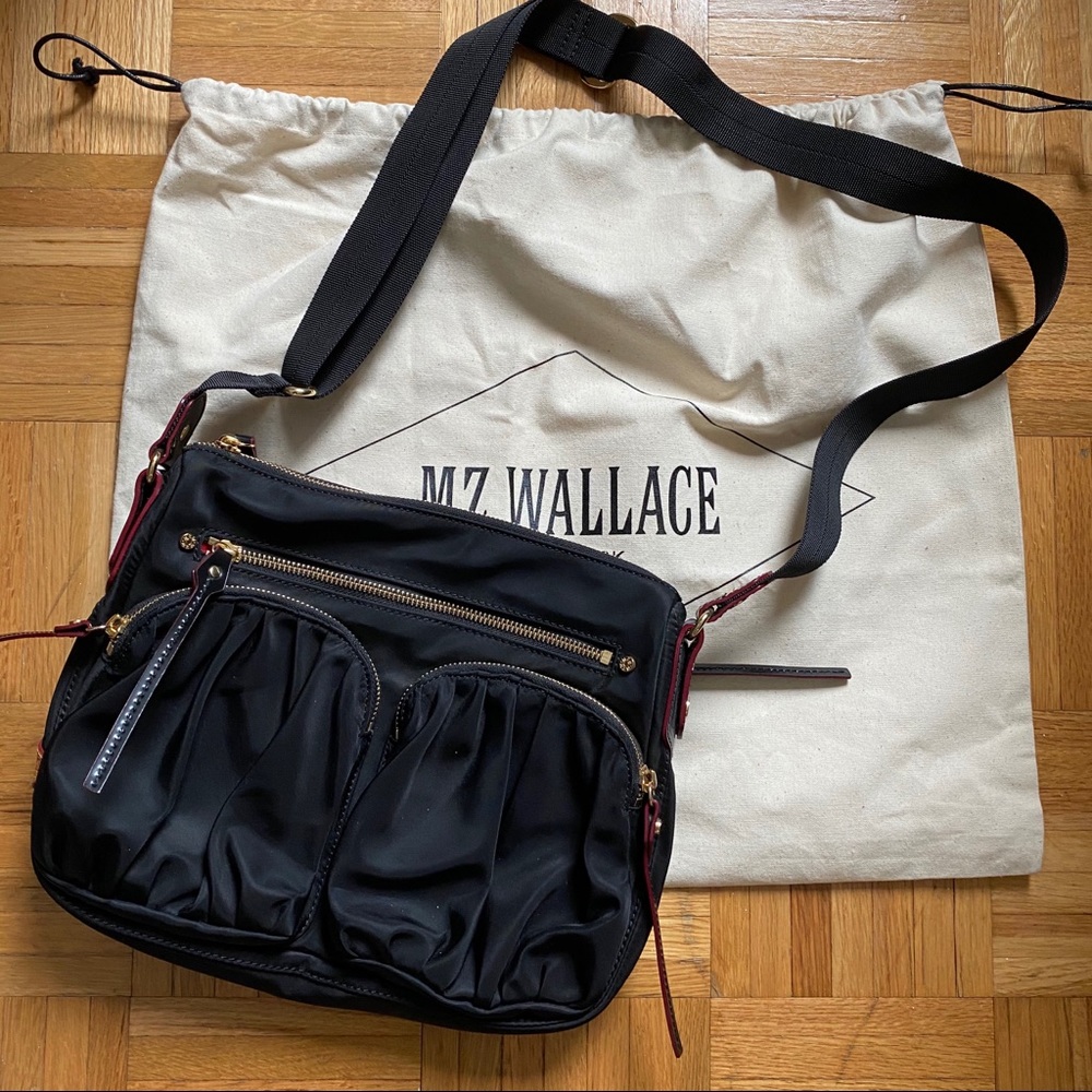MZ  Wallace Paige bag (black with gold hardware)